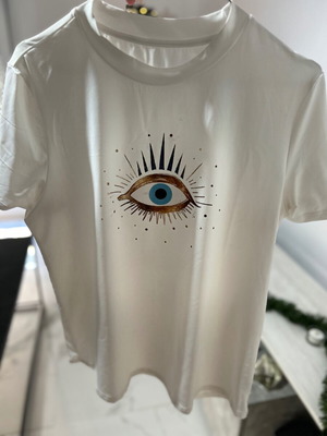 T-shirt σαν καινούργιο, άσπρο και κίτρινο, μέγεθος L