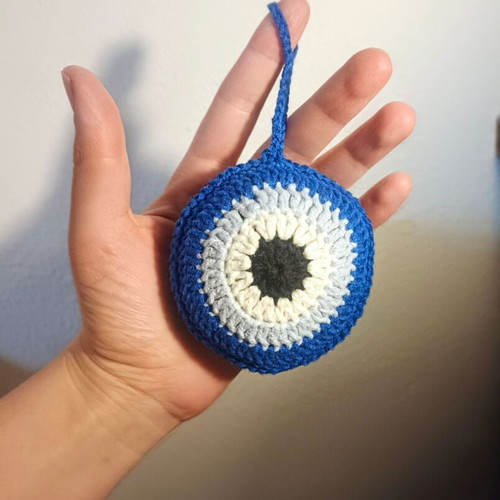 Handmade Evil Eye Keychain new, with or without tassel
