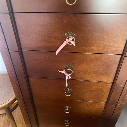 Dresser and bedside table with marble finish, like new