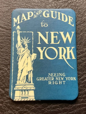 New York fridge magnet new, retro style, 6x4 cm
