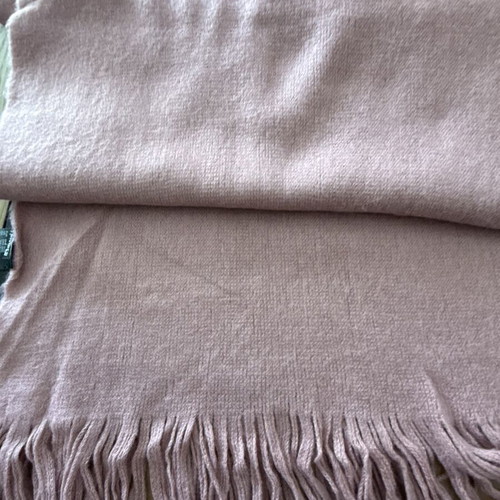 H&M pink knitted scarf, very soft