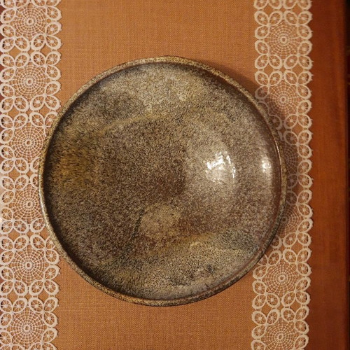 Handmade apple-shaped lantern with plate like new, 2000