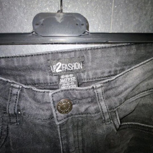 Up2Fashion black jeans with rhinestones like new, size small