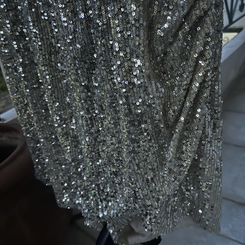 Gold Sequined Dress with Inner Shorts, Excellent Condition, Size 40