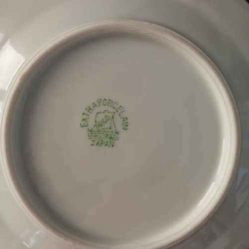Porcelain plates set of 6 ARGO Japan vintage used, 1940-1950