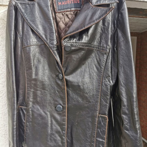 Leather jacket like new, genuine leather, black, size M