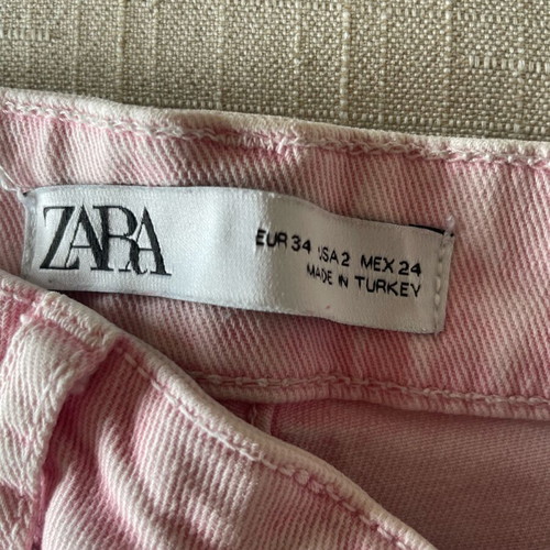 Zara pink jeans pants like new, size XS