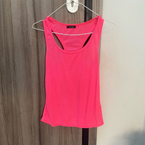 Ars pink neon tank top used, size L