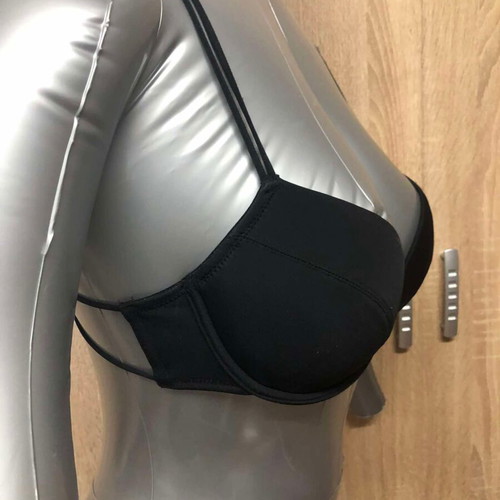 Flash Lights bra like new, size S/A-80, black and silver