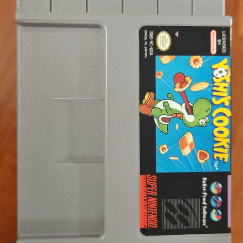 Super Nintendo Yoshi’s Cookie used PAL edition game