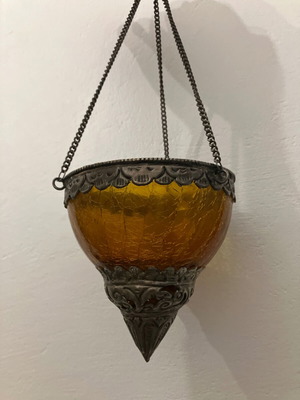 Hanging conical lamp used, vintage