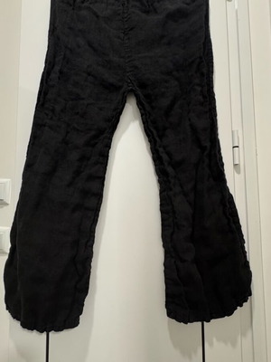Linen pants black used, wide fit, size M