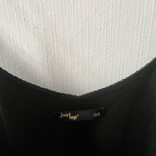 JusTop top one size like new, brown and gold