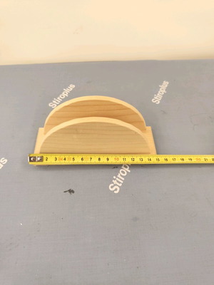 Wooden oval napkin holder new