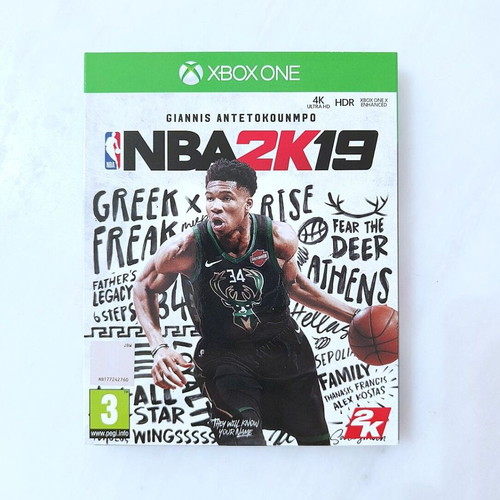 NBA 2K19 Steelbook with Giannis Antetokounmpo used