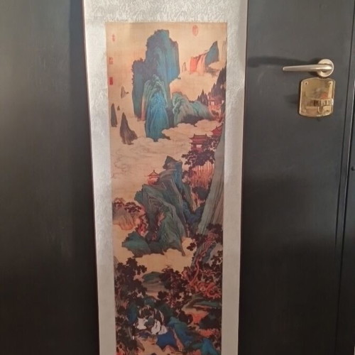 Chinese Scroll Painting "Peach Blossom Spring" new, decorative art