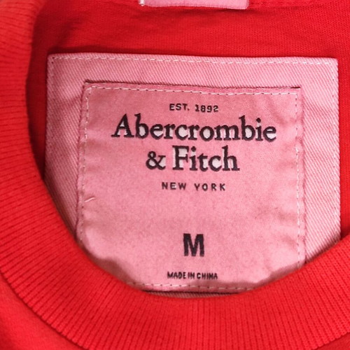 Abercrombie & Fitch Men's T-shirt orange, muscle fit, size M like new