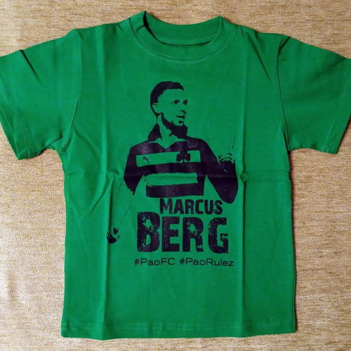 Marcus Berg and Sebastian Leto Kids T-Shirts new, authentic Panathinaikos