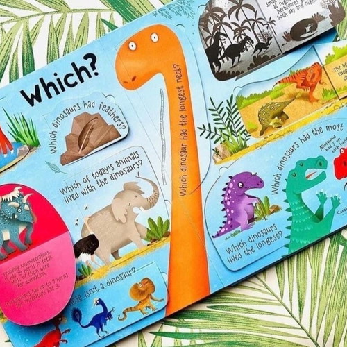 Lift-the-flap Questions and Answers about Dinosaurs new book in English