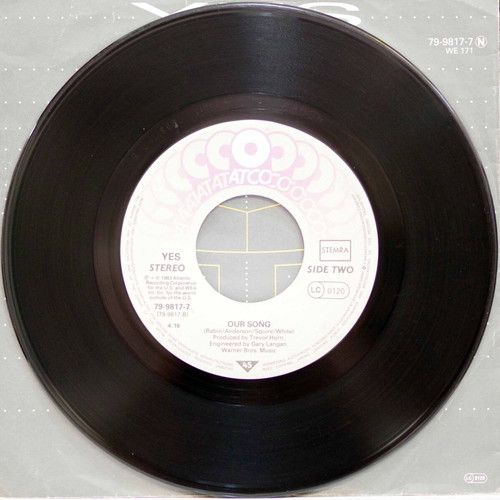 Yes Owner of a Lonely Heart 7'' vinyl used, rock