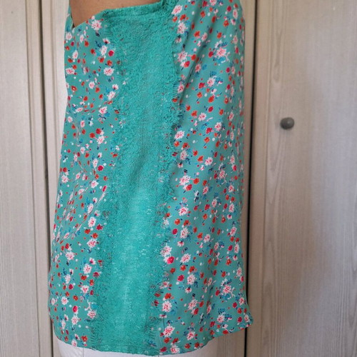 Floral blouse lingerie style PROMOD like new, one size