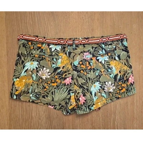 Maison Scotch Jungle Print Shorts New with Braided Belt W29