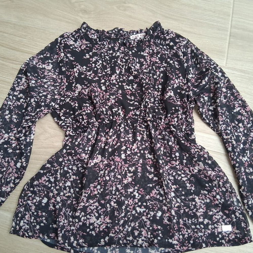 Miss Evita blouse like new, black multicolor, size 164 cm