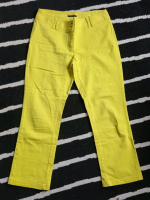 Sisley παντελόνι κίτρινο stretch size 40 σαν καινούργιο