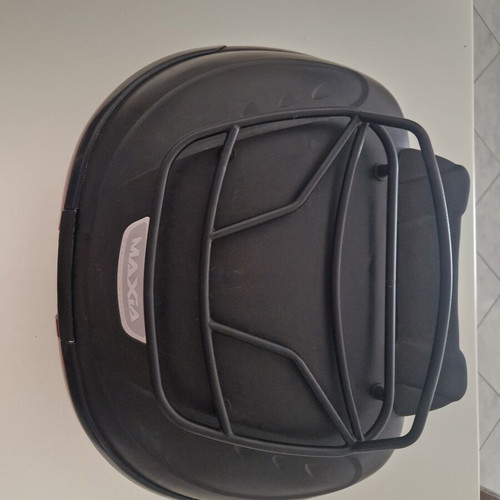 Givi Maxia 3 (E55) Motorcycle Top Case 55lt used with rack and backrest