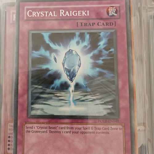 Yu-Gi-Oh card Crystal Raigeki like new