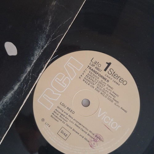 Lou Reed Transformer vinyl record