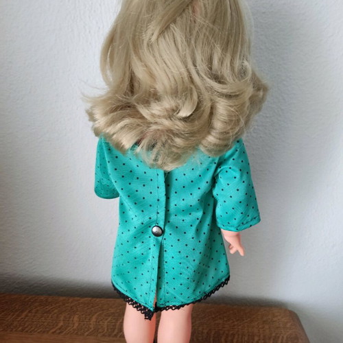 Unikca Belgium doll used, height 43cm