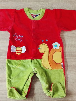 Full-body romper for baby girl 6 months 68 cm like new