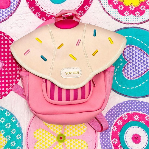 Children's pink backpack like new with cupcake design