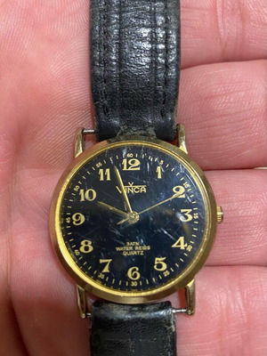 Vinca vintage women's watch used, fully functional, black