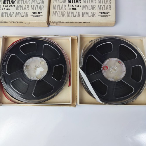 Reel-to-reel tapes used, set of 4 pieces