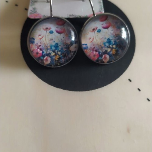Handmade earrings from resin and stainless steel new