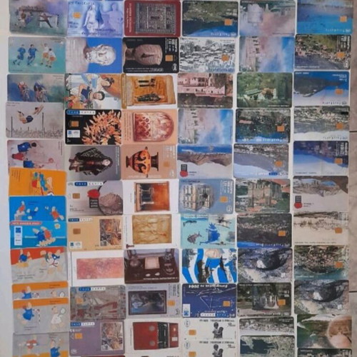 Collectible phone cards, pack of 132, Greece landmarks and themes