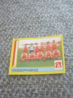Αυτοκόλλητο ομάδα Πανσερραϊκός Panini Ελληνικό Ποδόσφαιρο 1995 '95 καινούργιο #365