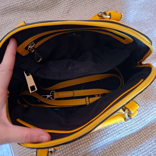 Kem crossbody bag used, yellow