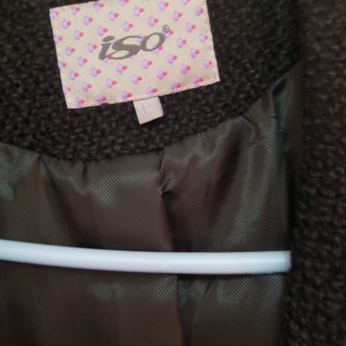 Iso black hemipalto like new, size L