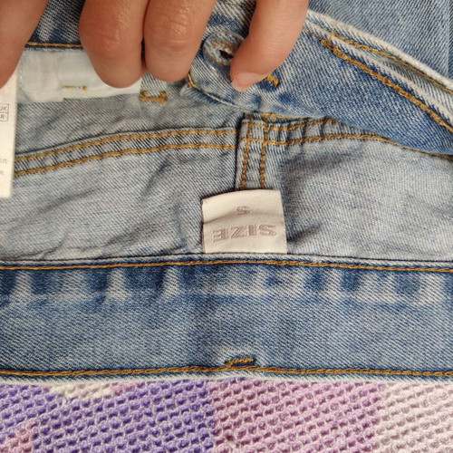 Cullote jeans with integrated belt size S/M like new, blue