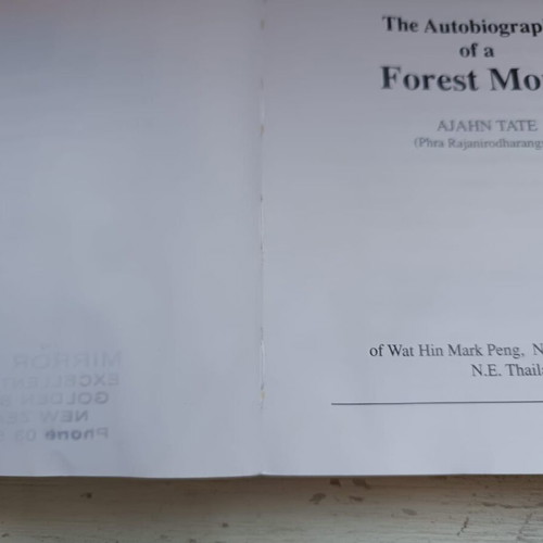 The Autobiography of a Forest Monk used English book