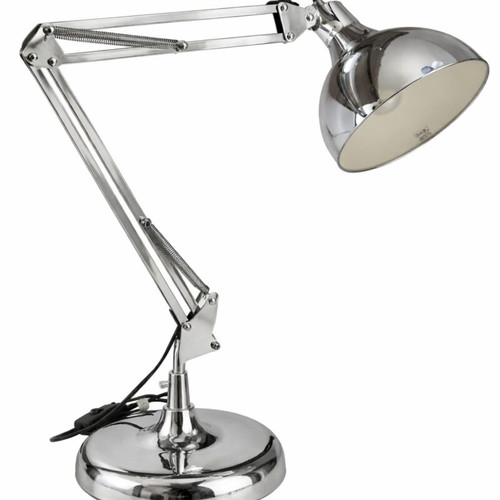 Desk lamp inox adjustable height and angles like new