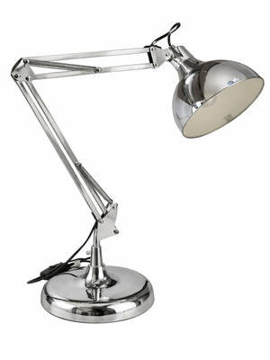 Desk lamp inox adjustable height and angles like new