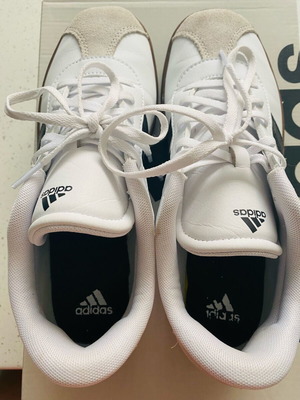 Adidas women's athletic shoes like new, size 39, white and brown
