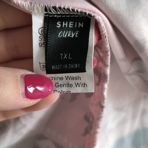 Shein dress like new, white and red, size XXL