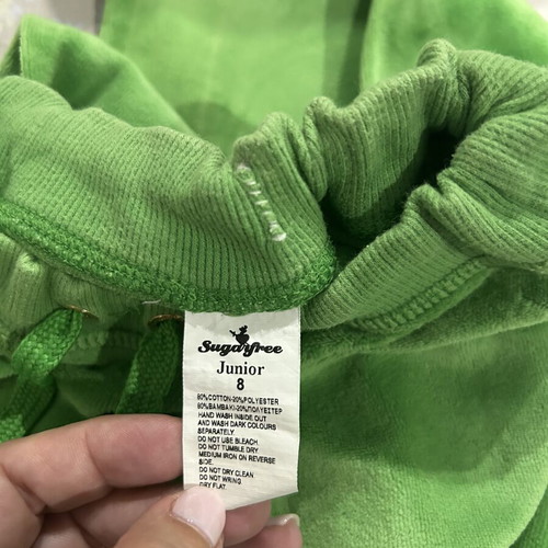 SugarFree girls' sweatpants used, size 128 cm, green