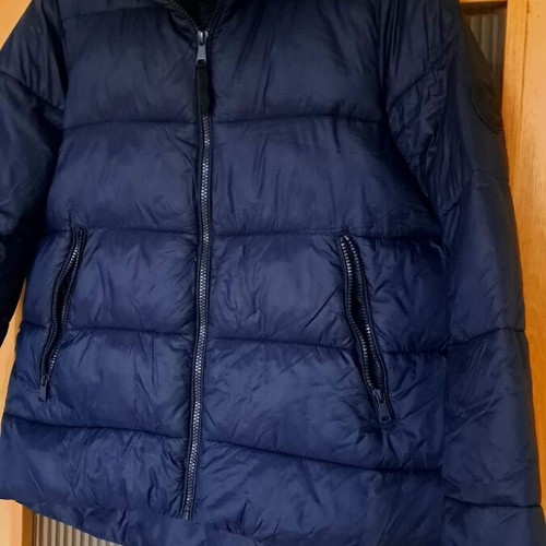 Zara women's winter jacket, dark blue, size S