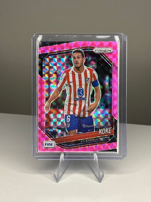 Koke Panini Prizm FIFA Soccer 2025-26 Pink Mosaic Parallel κάρτα σαν καινούργιο
